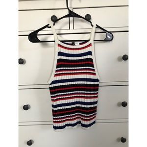 H&M Striped Halter Top